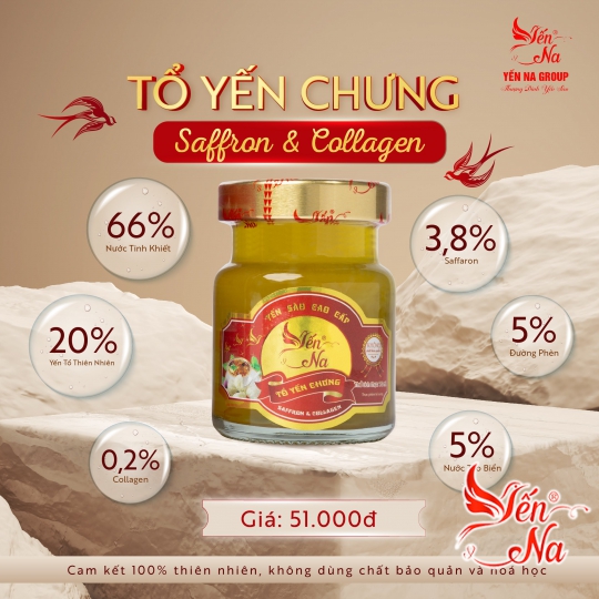 TỔ YẾN CHƯNG SAFFRON & COLLAGEN